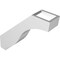 Ekena Millwork 3-in. W x 12-in. D x 12-in. H Baker Architectural Grade PVC Knee Brace BRCP03X12X12BKR - alternate 6